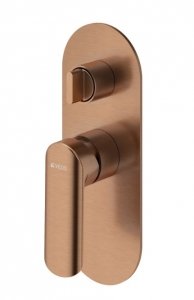 Vedo Aletta Bateria wannowo-natryskowa podtynkowa II 2-wyjściowa miedź szczotkowana VBA5016/SM