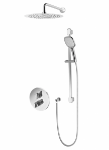 VEDO CENTO CROMO Kompletny system natryskowy podtynkowy IV TERMO deszczownica o śr. 250 mm VBC1224/25/CH/TERMO chrom