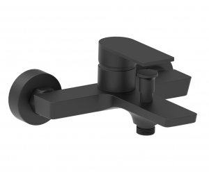 AQG Bateria wannowa Alpha Czarny z zestawem natryskowym SET N 01ALP416NG