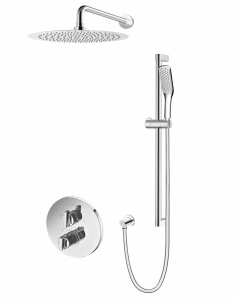 VEDO DESSO CROMO Kompletny system natryskowy podtynkowy IV TERMO deszczownica o śr. 300 mm VBD4224/30/CH/TERMO chrom