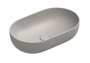 Catalano SFERA umywalka nablatowa 60x37 h=16 cm ciemny szary mat 0522610032