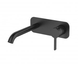 AQG Bateria umywalkowa podtynkowa Urban Flow One z wylewką RD, Czarny 01URF170NG