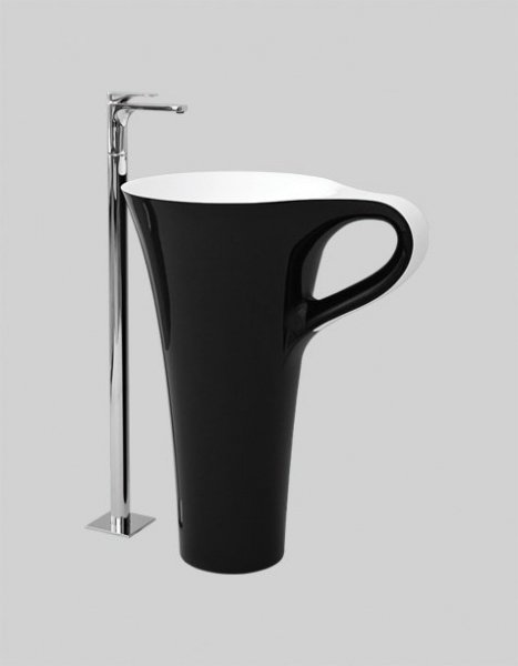  Artceram OSL00401;50 CUP umywalka kubek wysoki LIVINGTEC® / BIANCO BICOLORE NERO