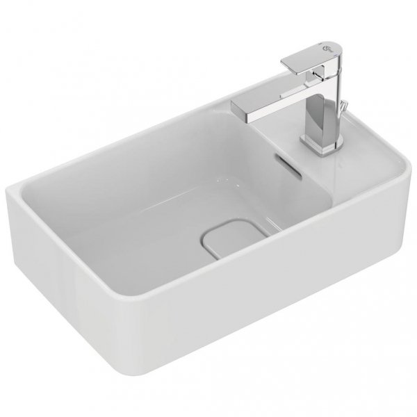 Ideal Standard Strada II Umywalka wisząca lub nablatowa 45x27 cm z otworem na baterię po prawej stronie, biała T299401