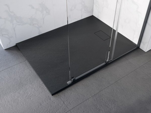 Besco Vexo Black brodzik prostokątny 170 BVB17090P