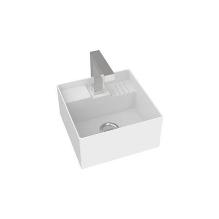 Marmorin Tantium II umywalka wpuszczana w blat lub wisząca 50x40 cm biały połysk PU532020500