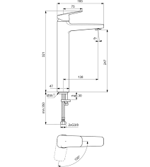 Ideal Standard Ceraplan Bateria umywalkowa wysoka bez korka chrom BD237AA