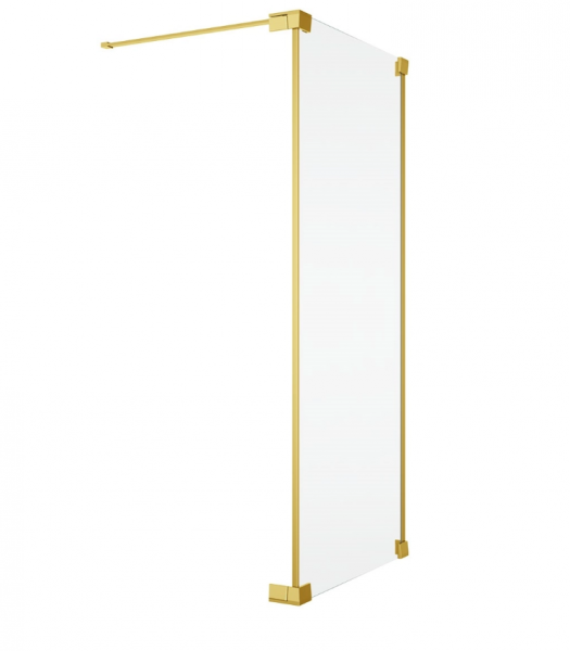 Ronal Sanswiss ścianka boczna 110x200 cm, szkło przezroczyste, profile GOLD LINE złoty CAT21101207