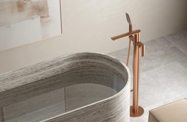 Vedo Aletta Rosso Bateria wannowa wolnostojąca miedź szczotkowana VBA5008/SM