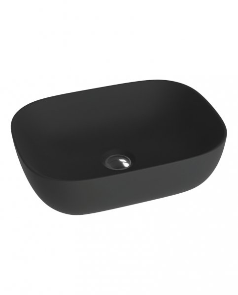 Lavita Umywalka nablatowa Costa Black 46x32,5cm 5908211404660