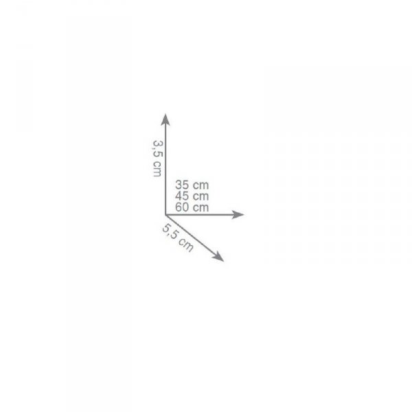 GEDY ATENA WIESZAK 30 CM CHROM 4421/30