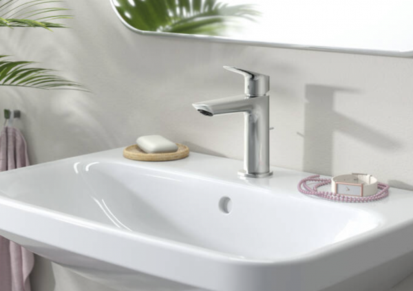 Hansgrohe Logis Jednouchwytowa bateria umywalkowa 110 Fine z kompletem odpływowym z cięgłem chrom 71251000