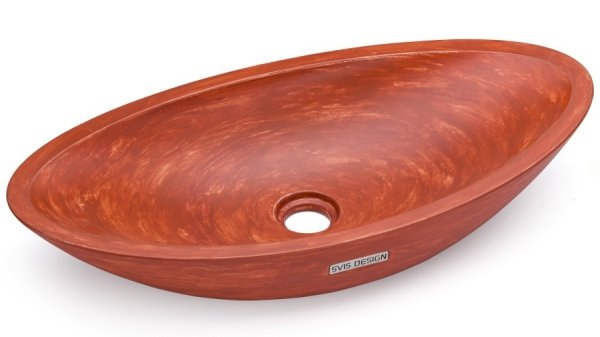  S.V.I.S.DesignUMYWALKA 60 CM ORION BASIC - PATINA, BRĄZOWO-CZERWONY, LAKIER MATOWY