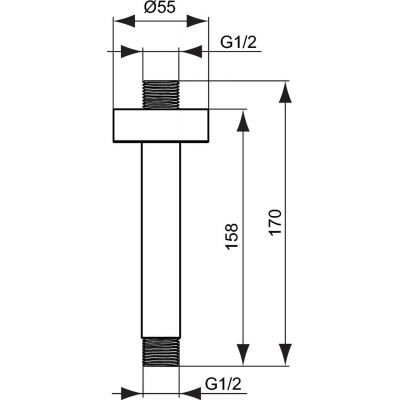 Ideal Standard Archimodule ramię sufitowe B9446XG 