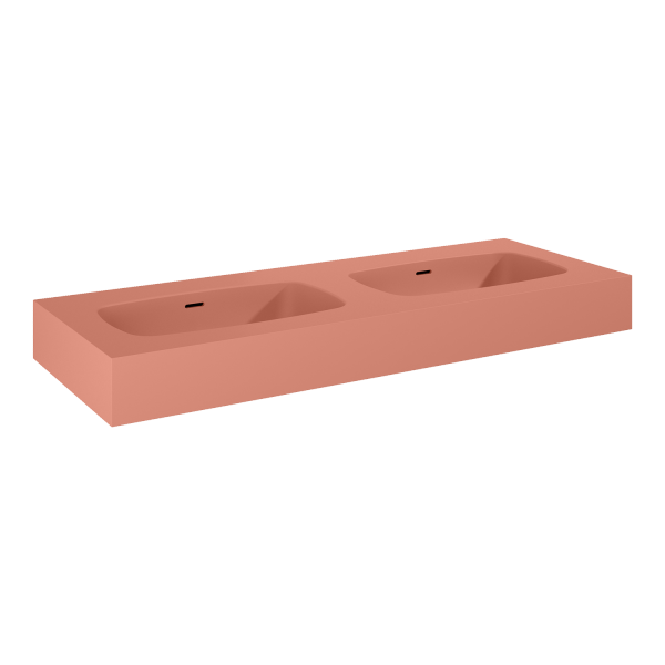 Elita DIMPLE Umywalka 120 DUO ścienna MARMUR TERRA PINK MATT 168892 / RE041200026600