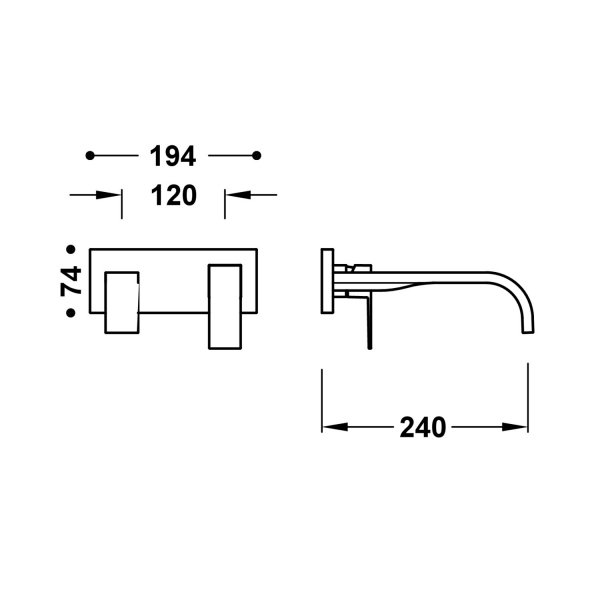 Tres CUADRO ELEMENT NAŚCIENNY DO PODTYNKOWEGO KORPUSU BATERII UMYWALKOWEJ-00630032AC