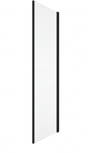 Ronal Top Line S ścianka prysznicowa 80 cm boczna do drzwi szkło Durlux 200 czarny mat TOPF20800622