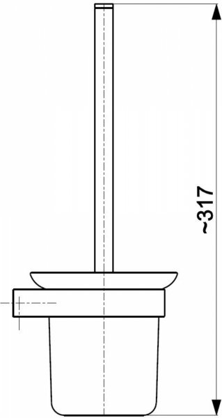 KFA szczotka toaletowa GUN METAL GREY 86403161