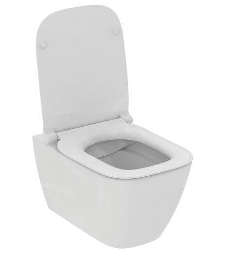 Ideal Standard i.life B Zestaw Toaleta WC 54,5x36 cm bez kołnierza + deska wolnoopadająca biała T461401+T500301