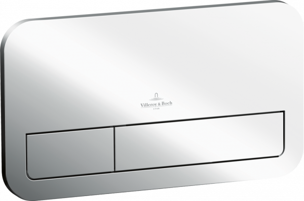 Villeroy&amp;Boch Systemy instalacyjne ViConnect Przycisk spłukujący do WC 253 x 145 x 10 mm Chrom  92249061