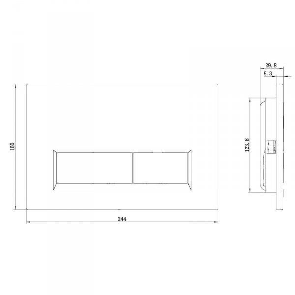 Kludi Unifix Przycisk WC biały mat 32PP0153