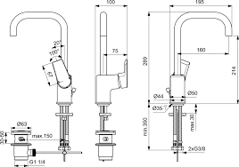 Ideal Standard Tesi Jednouchwytowa bateria umywalkowa z korkiem automatycznym chrom A6571AA