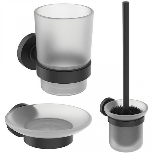 Ideal Standard IOM Zestaw akcesoriów łazienkowych czarny mat A9245XG