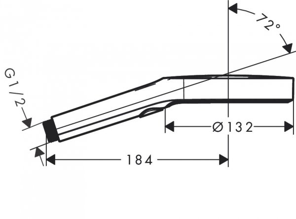 Hansgrohe Rainfinity Słuchawka prysznicowa brąz szczotkowany 26864140