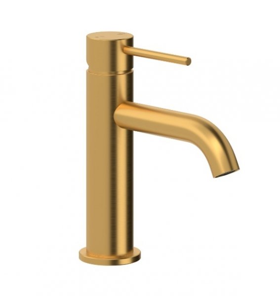 KFA Flint Bateria umywalkowa stojąca złoty mat szczotkowany 96890244
