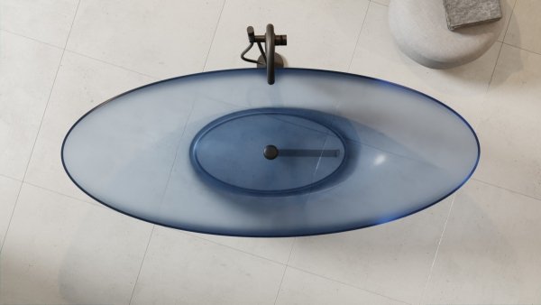 Besco Axya Blue Wave wanna wolnostojąca 180 syfon chrom WAA180BWC