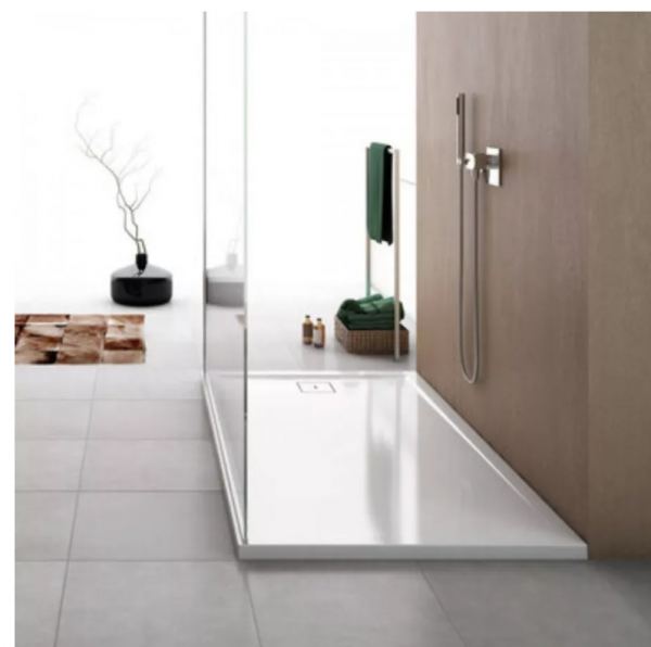 Ronal Sanswiss Livada brodzik prostokątny 110x80 cm konglomeratowy biały W20AS08011004