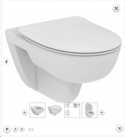Ideal Standard i.life A Toaleta WC 54x36 cm bez kołnierza biała T471601
