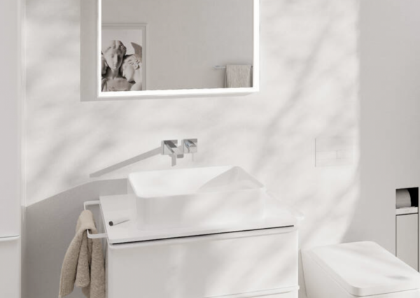 Hansgrohe Tecturis E Jednouchwytowa bateria umywalkowa ścienna podtynkowa z wylewką 22,5cm chrom 73051000
