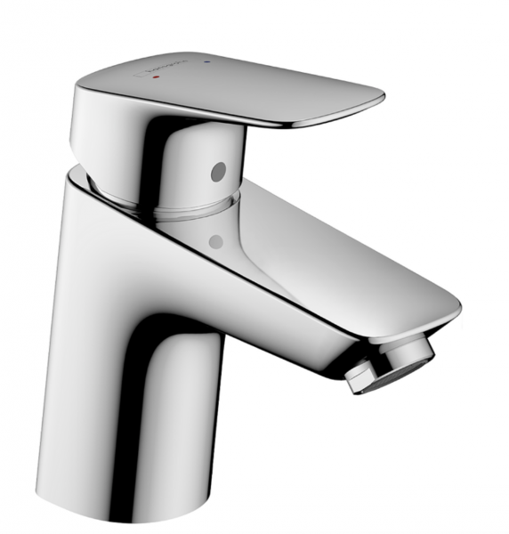 Hansgrohe Logis Jednouchwytowa bateria umywalkowa 70 z kompletem odpływowym z cięgłem chrom 71070000