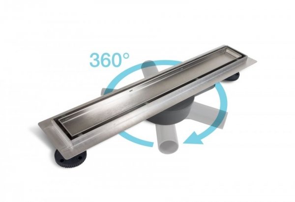 BALNEO 360 Drain 2w1 Odpływ liniowy dwustronny z obrotowym syfonem 70 cm wykończenie chrom 360-700 WYSYŁKA 24H MAGAZYN