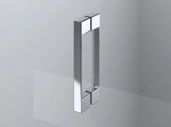 Ronal Sanswiss drzwi dwuczęściowe do kabiny pięciokątnej 45-100x200 cm, szkło Master Carré, profile chrom PUR52SM11030