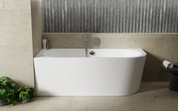 Besco Avita A-line wanna wolnostojąca 150 L + syfon z napełnieniem chrom WAA150ALN