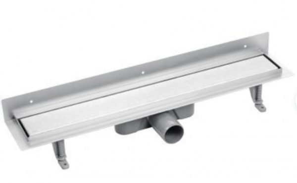 Laveo Basso odpływ przyścienny 80 cm ruszt odwracalny stal COB281D