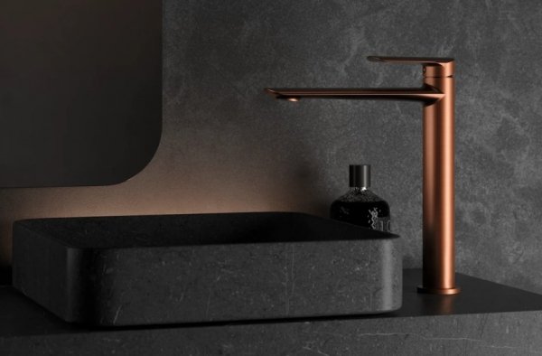 Vedo Aletta Rosso Bateria umywalkowa wysoka miedź szczotkowana VBA5003/SM