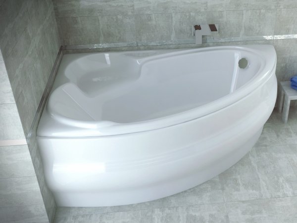Besco Finezja Nova wanna asymetryczna 155 Lewa WAF155NP