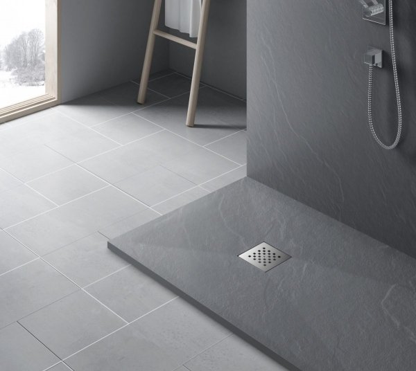 BALNEO BRODZIK STONE-TRAY LIGHT GRAY 90x100cm STFLG9010025