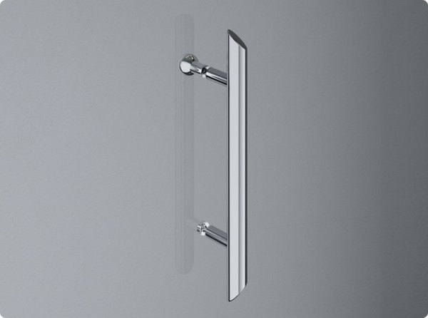 Ronal Sanswiss Pur Drzwi jednoczęściowe do 100xdo 200 cm lewe profile chrom szkło Satyna PUR1GSM21049
