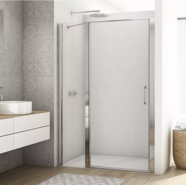 Ronal Sanswiss Divera drzwi prysznicowe 110 (90+20) cm srebrny połysk D22T13090205007