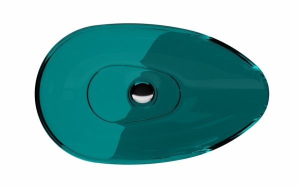 Besco Neya Ocean Breeze umywalka nablatowa + maskownica biała UMN60OBW