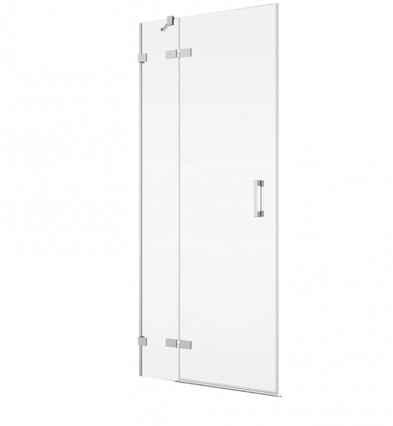 Ronal Sanswiss wejście narożne dwuczęściowe 75-120x200 cm, szkło satyna, profile chrom PUE2GSM11049