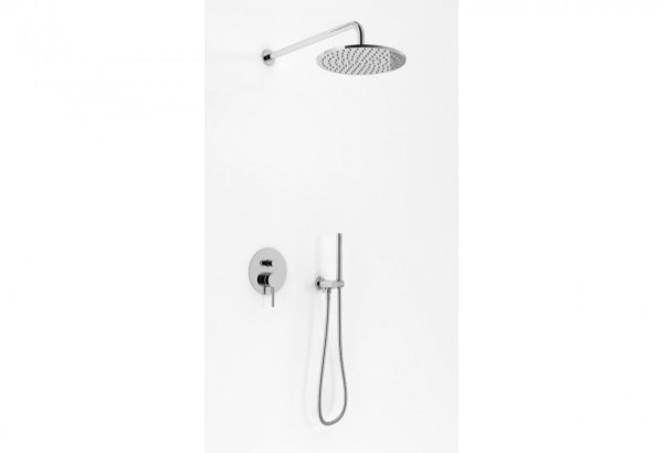 KOHLMAN Axel podtynkowy zestaw prysznicowy z okrągłą deszczownicą 25 cm chrom QW210AR25 DARMOWA DOSTAWA