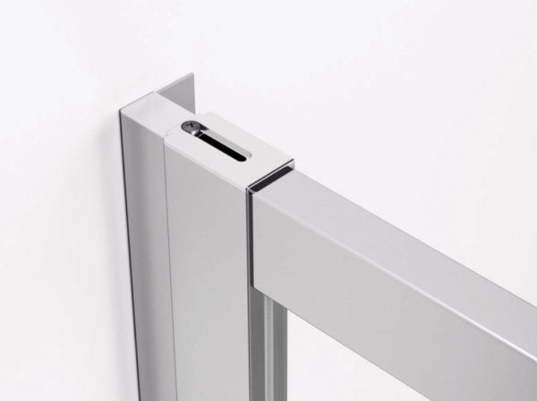 Ronal wejście narożne lewe z drzwiami rozsuwanymi, kabina asymetryczna 80x200 cm, szkło przezroczyste, profile biały TLSG0800407