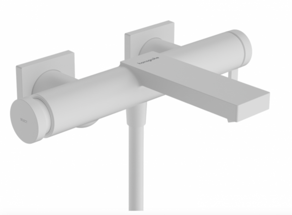 Hansgrohe Tecturis E Jednouchwytowa bateria wannowa natynkowa biały mat 73420700