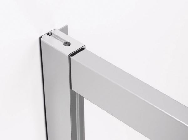 Ronal kabina półokrągła z drzwiami rozsuwanymi 100x200 cm, szkło przezroczyste, profile srebrny połysk TLSR551005007