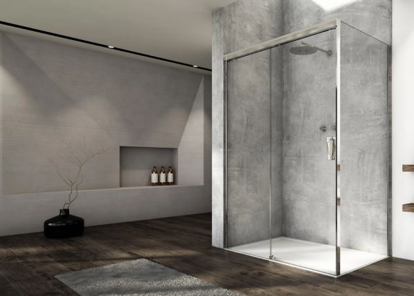 Ronal Sanswiss ścianka boczna 70x200 cm, szkło przezroczyste, profile Srebrny połysk CAST0705007